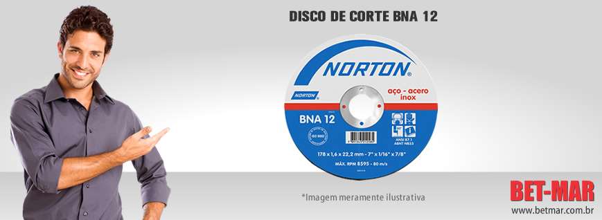 BET-MAR - ABRASIVOS - DISCO DE CORTE BNA12