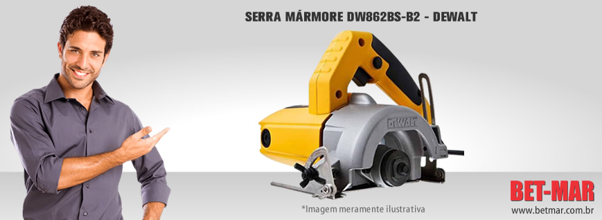 BET-MAR -  MÁQUINAS - MÁQUINA SERRA MÁRMORE DW862BS-B2 - DEWALT